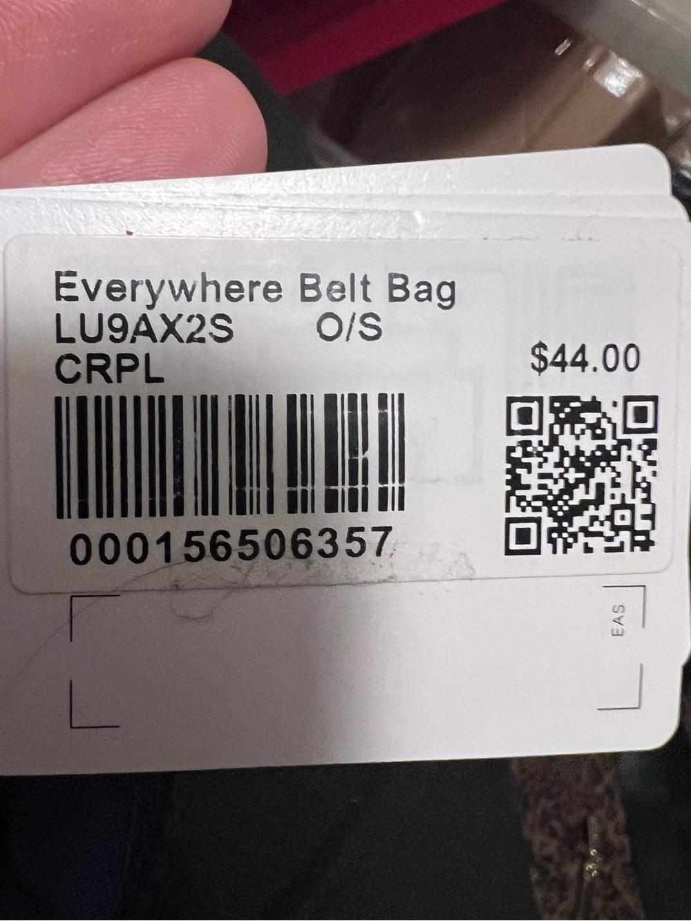 #504 NWT Lululemon Everywhere Belt Bag 1L College Purple CRPL Rare Sold Out - Picture 2 of 4